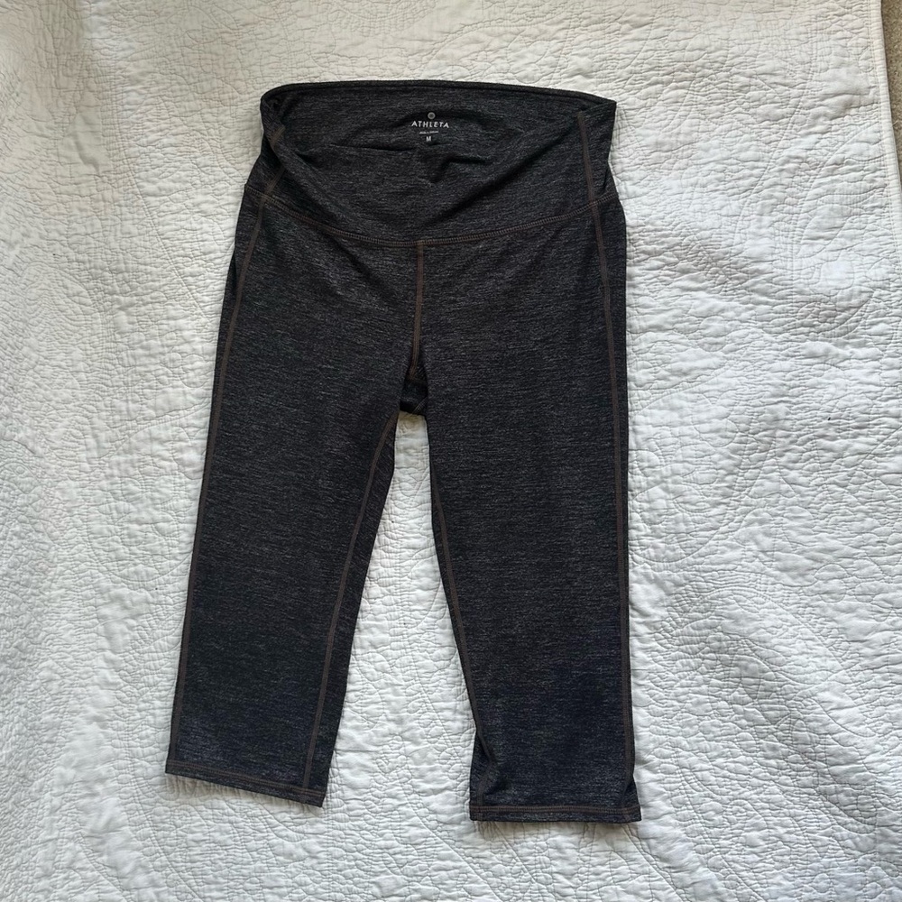 Athleta Gray Leggings Stretchy Activewear